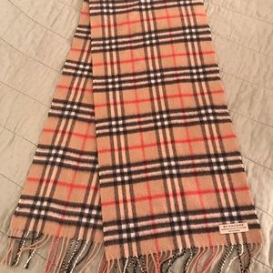 Burberry 100% cashmere scarf authentic Nova Check